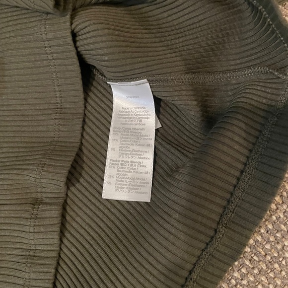 Madewell Snap-Front Cardigan Top Dried Olive Dark Green Size Small - Picture 6 of 8